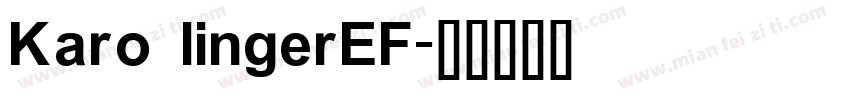 Karo lingerEF字体转换